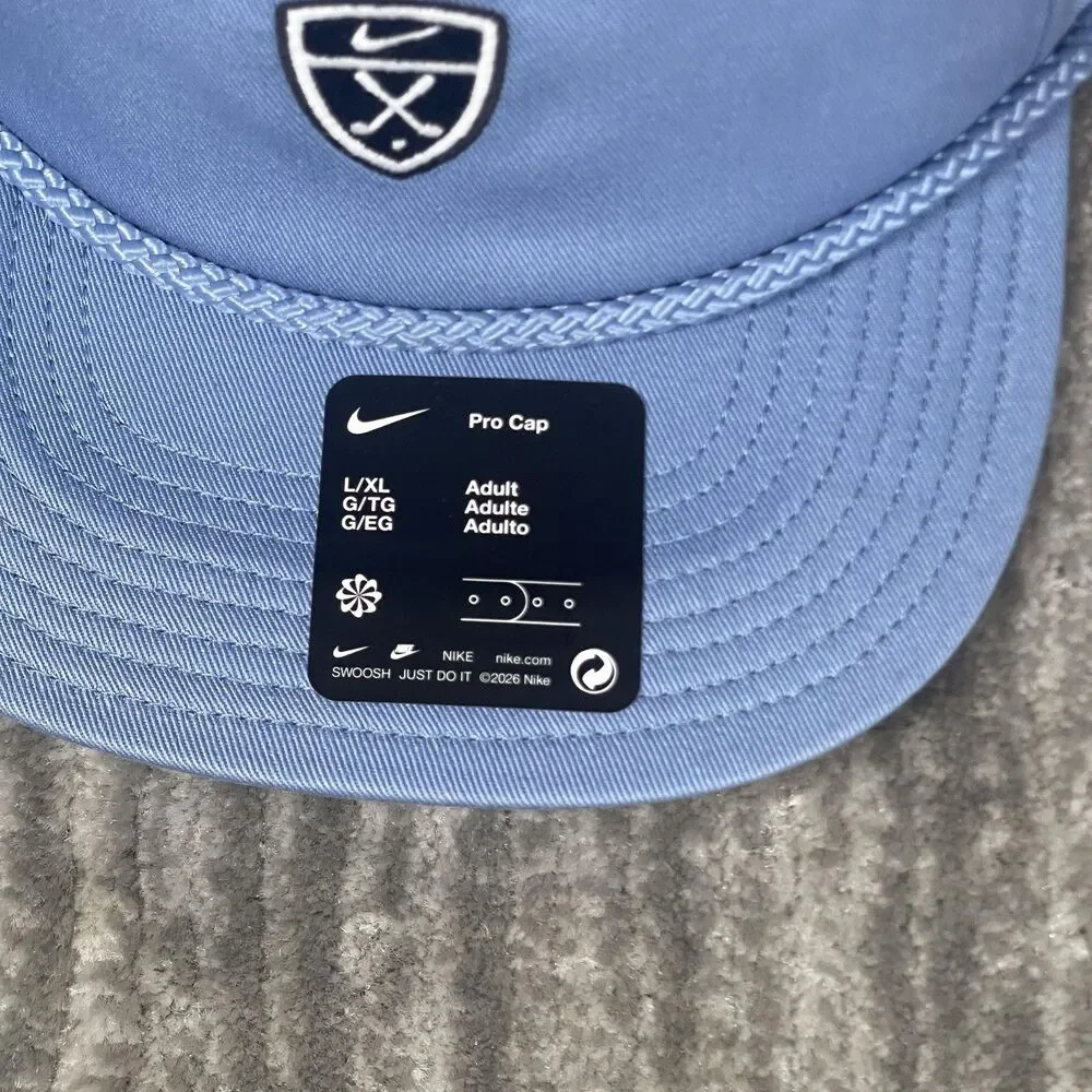 Nike Hat Cap Snap Back Mens L/XL Blue Golf Pro Cap Rope Crest Logo IM9607-486